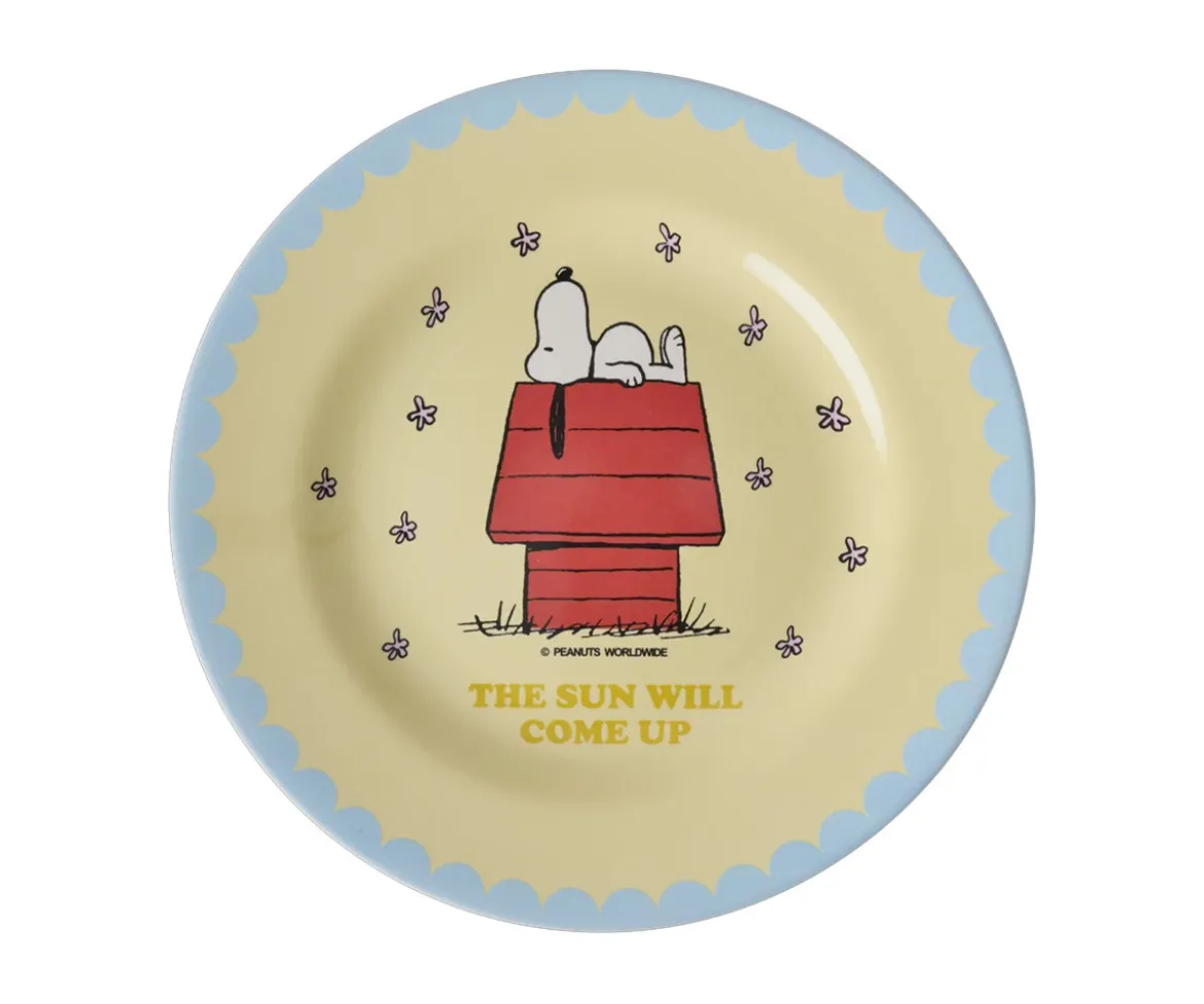 Plato de Melamina Snoopy Cream