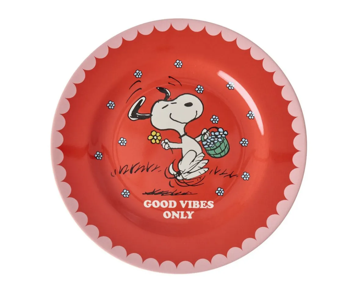 Plato de Melamina Snoopy Red