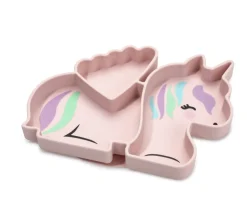 Plato de Silicona con Ventosa Unicornio