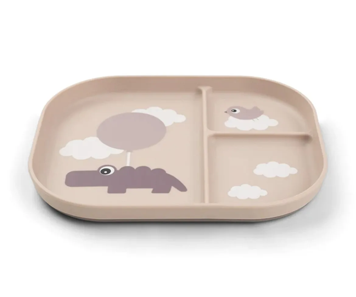 Plato Foodie Compartimentos Croco Happy Clouds