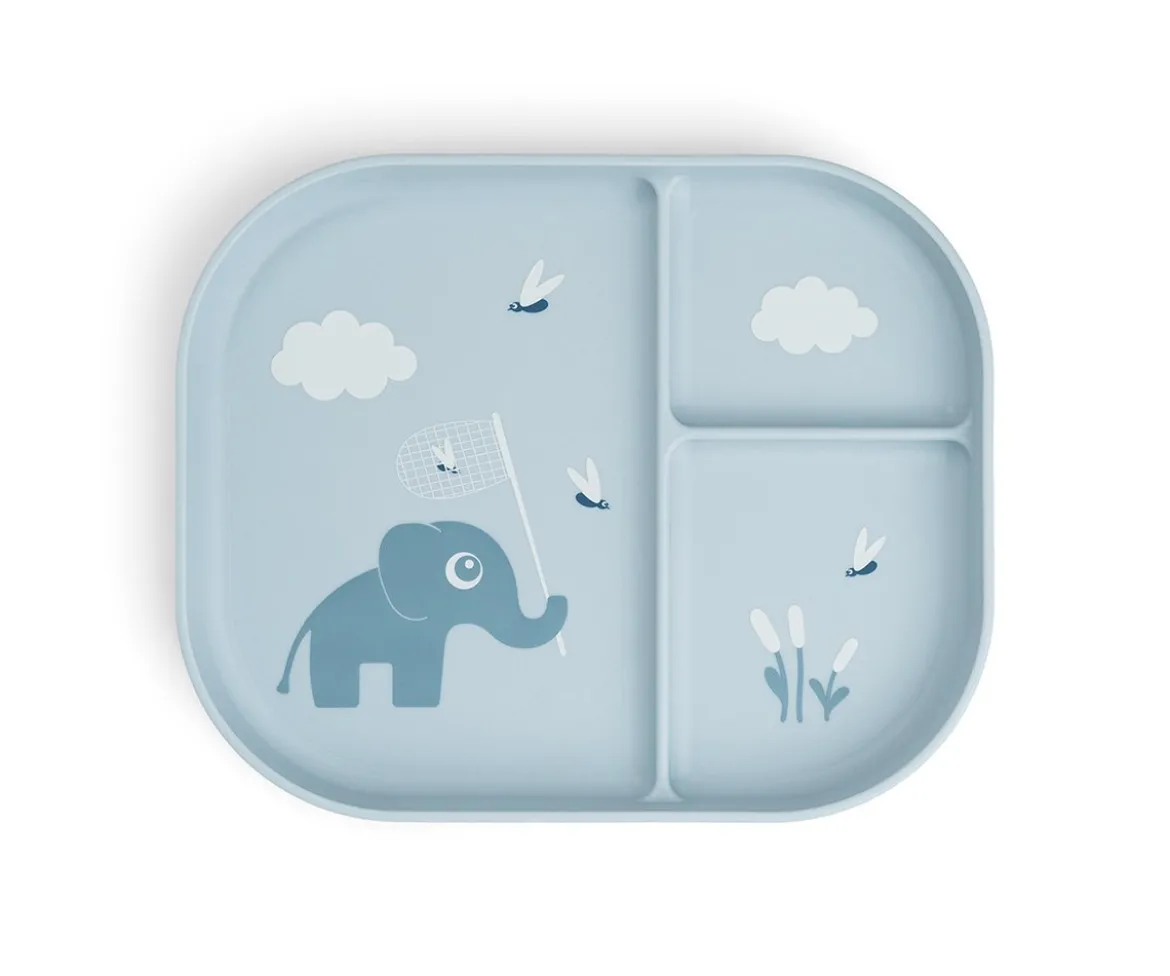 Plato Foodie Compartimentos Elphee Blue