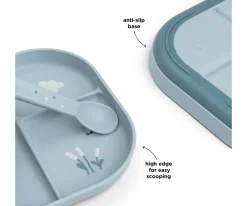 Plato Foodie Compartimentos Elphee Blue
