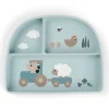 Plato Foodie Compartimentos Tiny Farm Blue