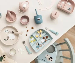 Plato Foodie Compartimentos Tiny Farm Blue