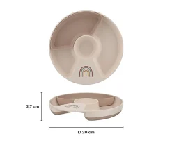 Plato Infantil Compartimentos Mio Sunshine & Rainbow