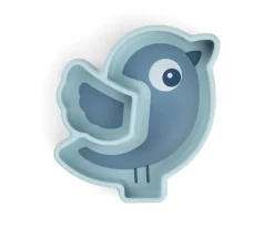 Plato Silicona Stick&Stay Snack Birdee Blue