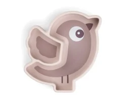 Plato Silicona Stick&Stay Snack Birdee Powder