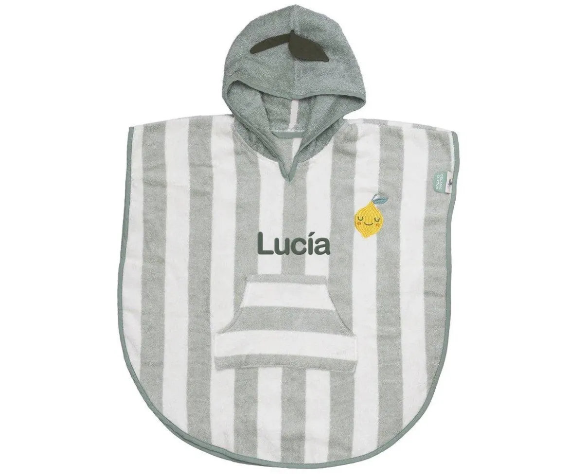 Poncho con Capucha Lola Limón Personalizable