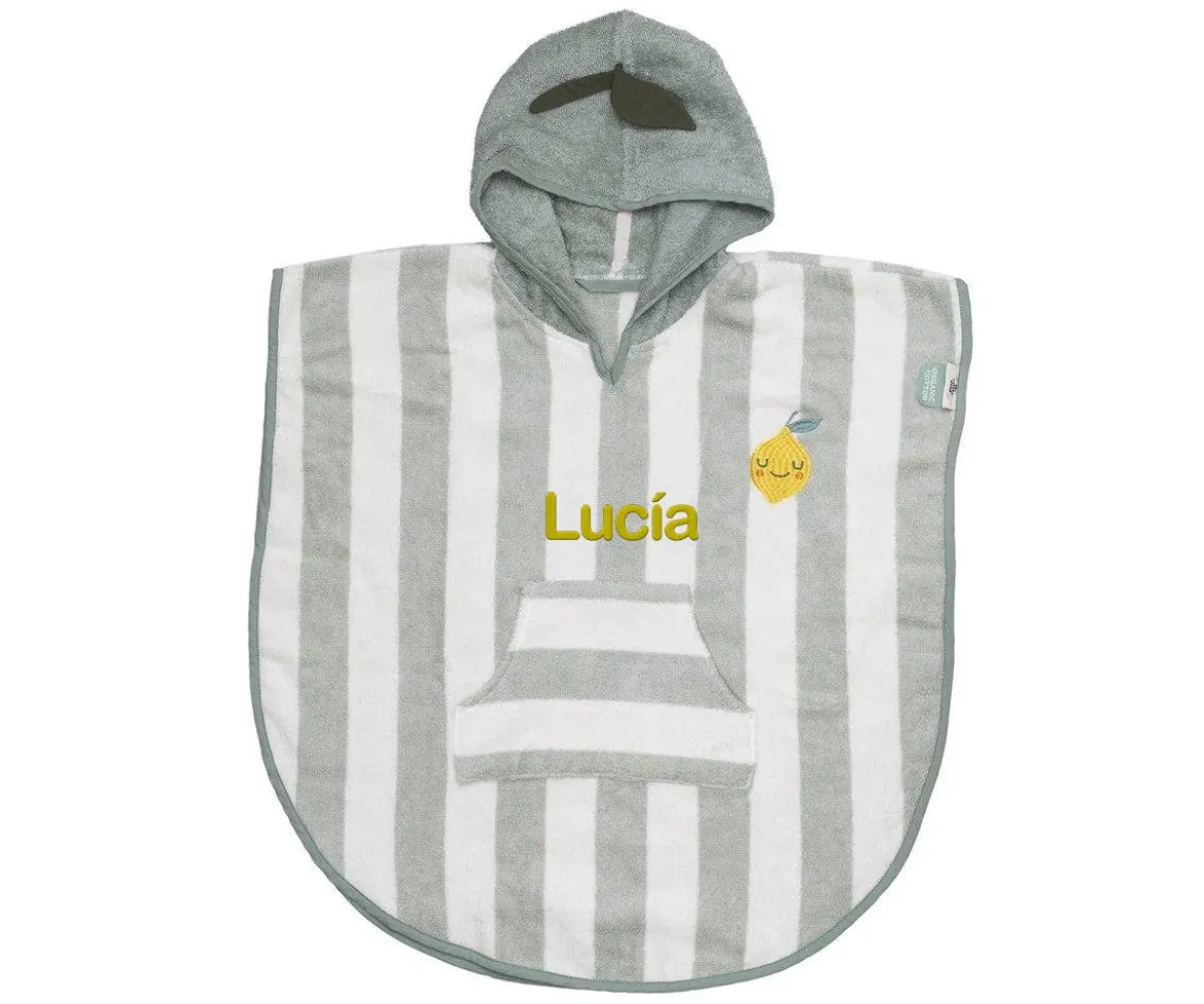 Poncho con Capucha Lola Limón Personalizable