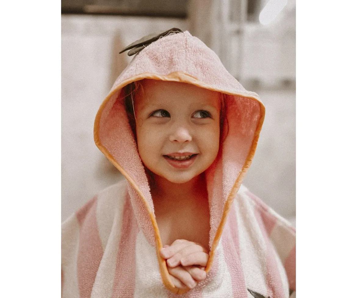 Poncho con Capucha Mandy Mandarina Personalizable