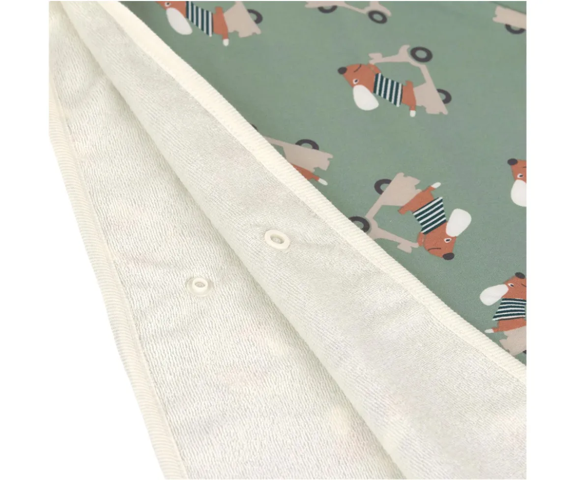 Poncho de Baño Scooter Dog Green