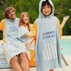 Poncho de Felpa Azul Summer Forever Bleu