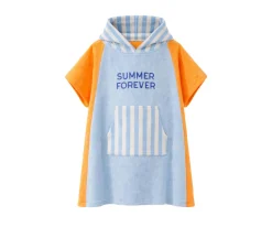 Poncho de Felpa Azul Summer Forever Bleu