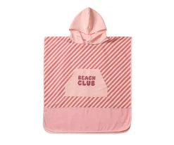 Poncho de Playa Stripes Bloom & Blush
