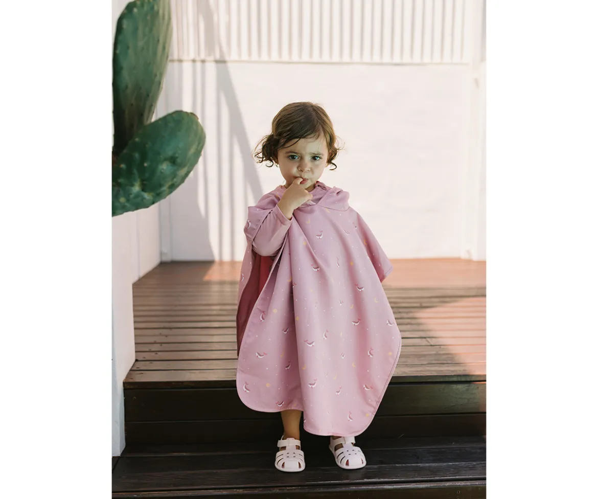 Poncho de Playa Whale Pink