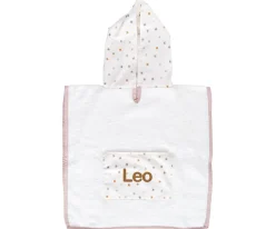 Poncho Little Stars Pink Personalizable
