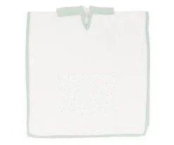 Poncho Rainbow Dots Verde Personalizable