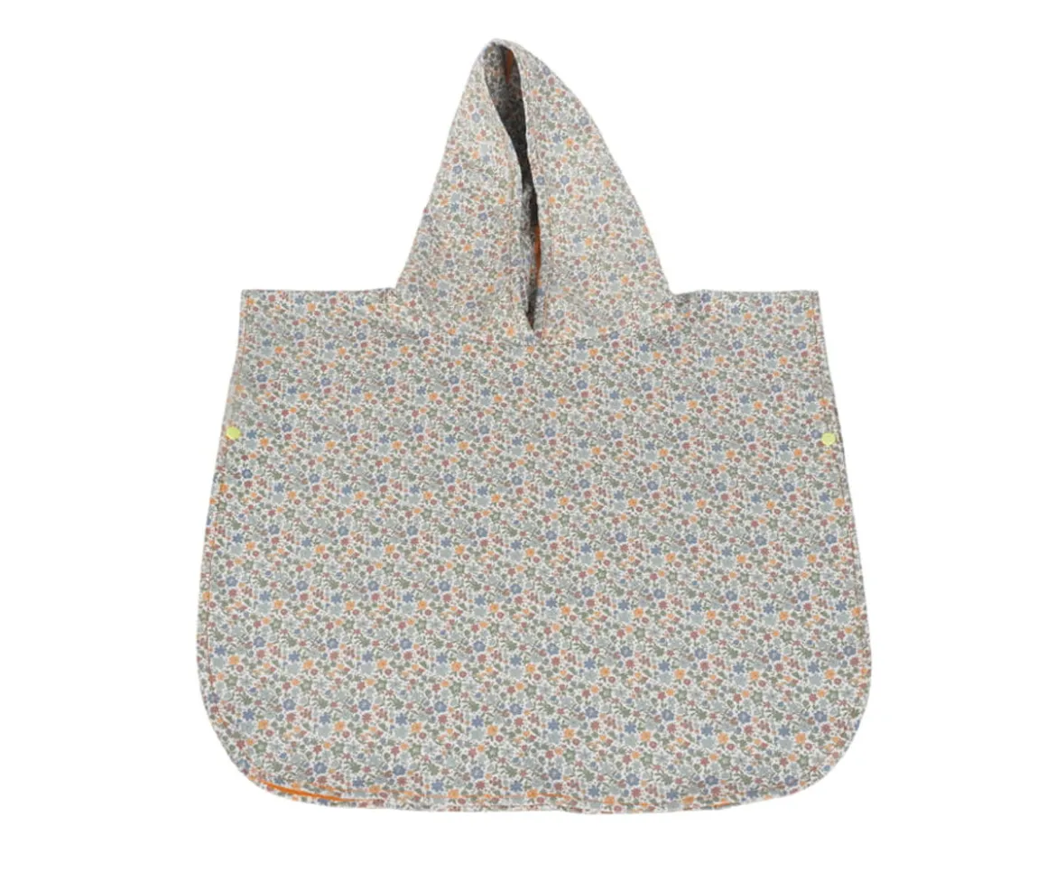 Poncho Toalla Summer Flowers Personalizable