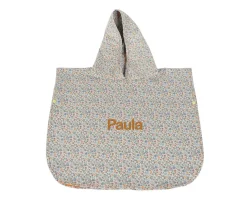 Poncho Toalla Summer Flowers Personalizable