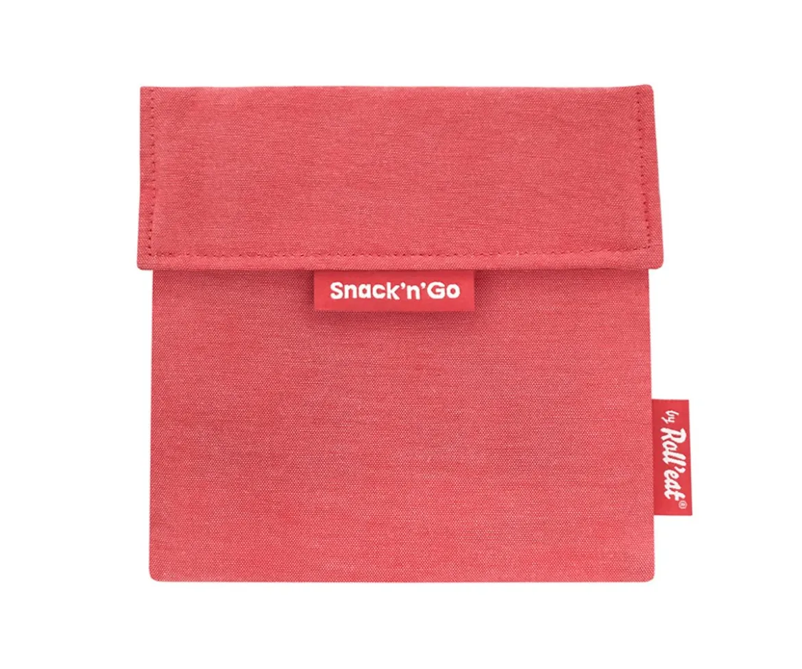 Porta Alimentos Snack n'Go Eco Rojo