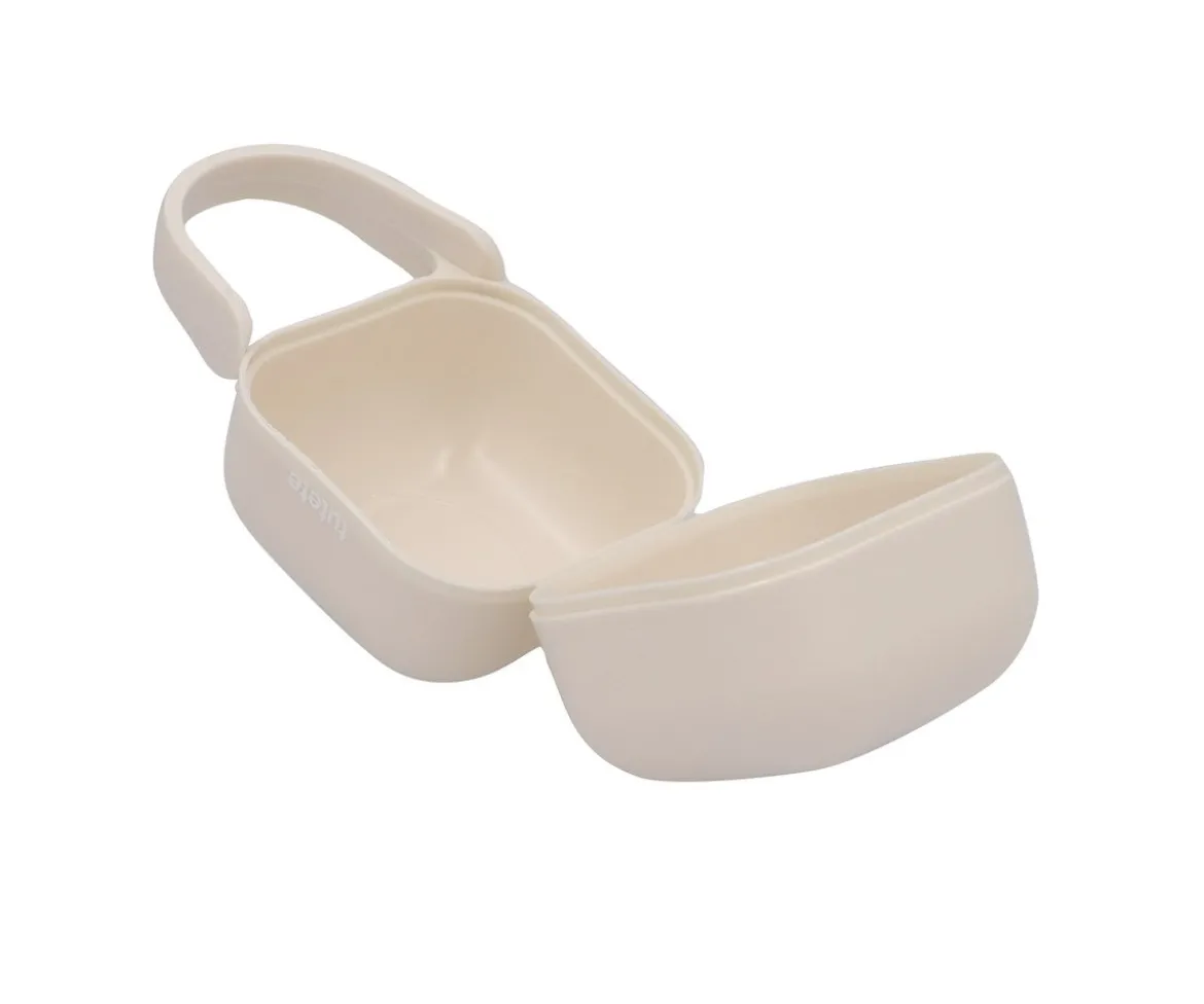 Portachupetes Square Personalizado Ivory