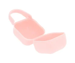 Portachupetes Square Personalizado Rosa Tiza