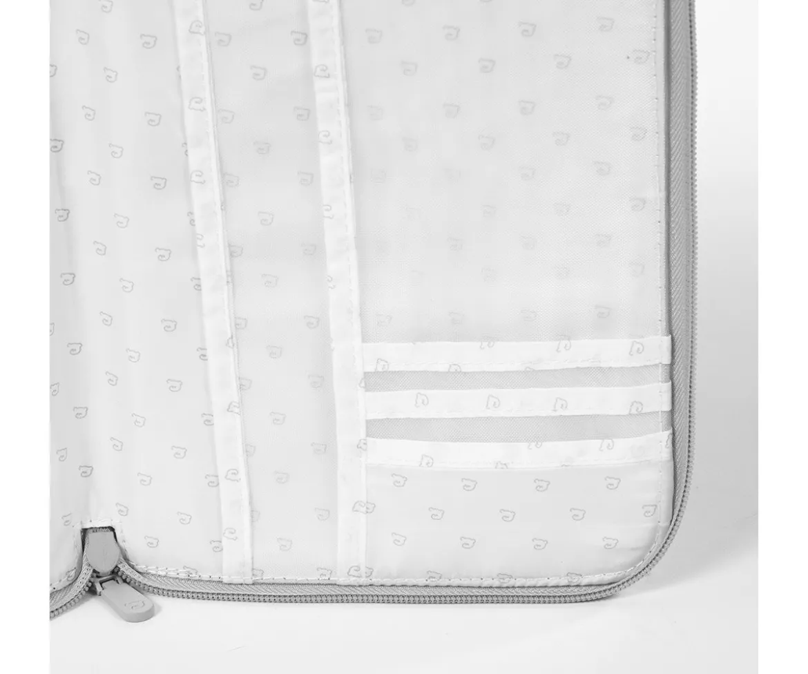 Portadocumentos Little Bloom Vichy Gris