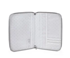 Portadocumentos Little Bloom Vichy Gris
