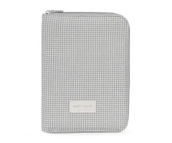 Portadocumentos Little Bloom Vichy Gris