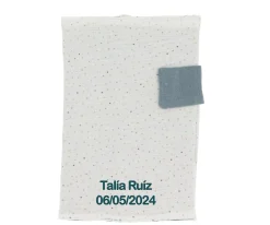 Portadocumentos Rainbow Dots Azul Personalizable