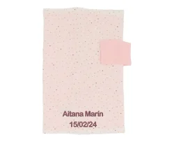 Portadocumentos Rainbow Dots Rosa Personalizable