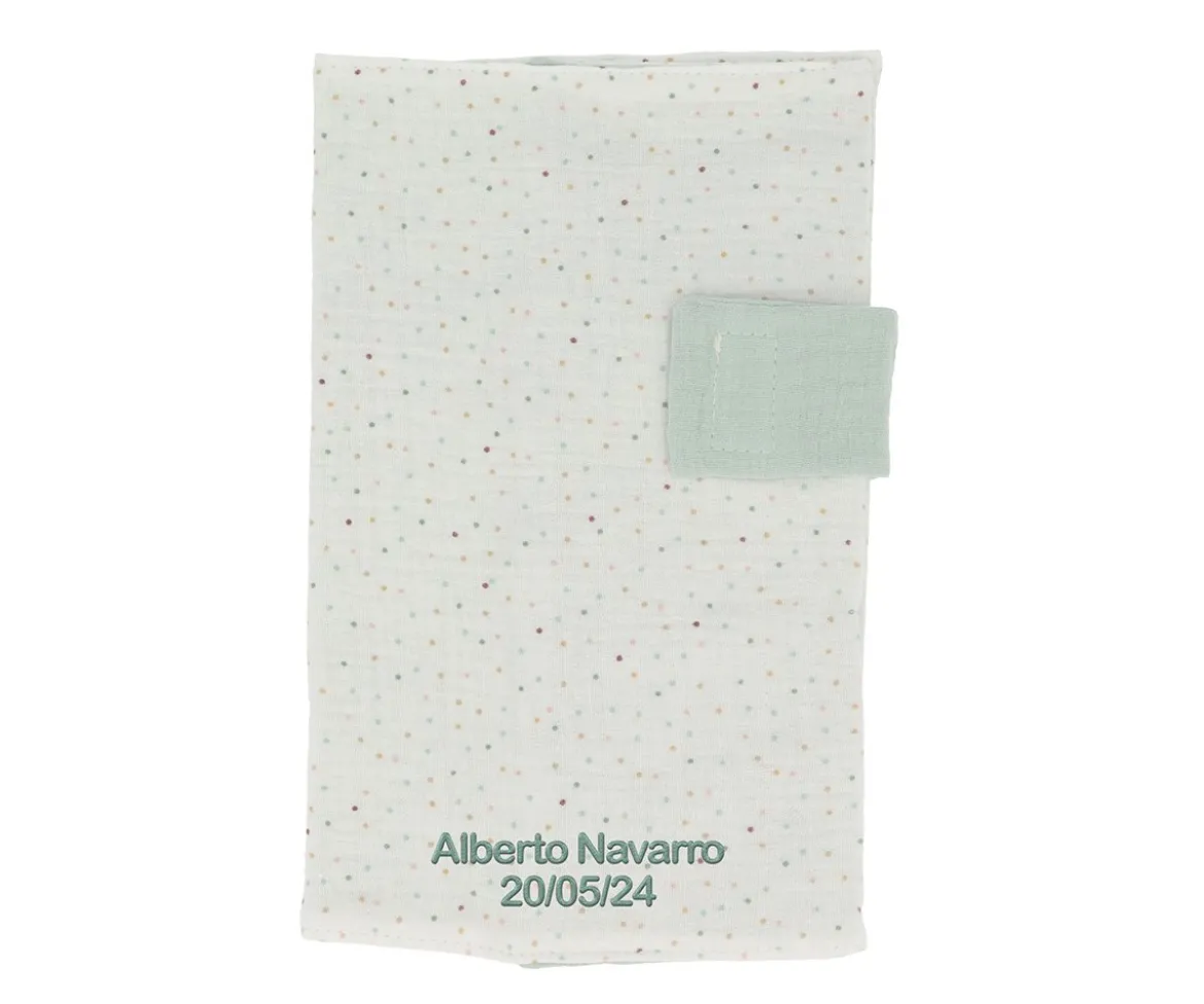 Portadocumentos Rainbow Dots Verde Personalizable
