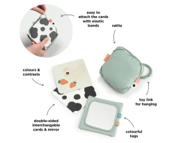 Porta Tarjetas con Espejo Tiny Farm Green