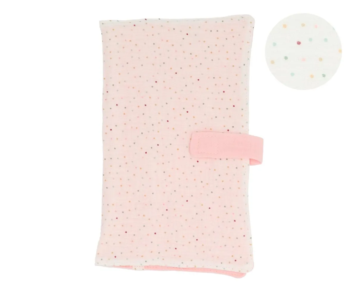 Porta Toallitas Rainbow Dots Rosa