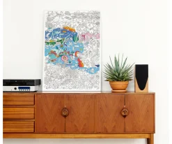 Poster XL Omy Ocean para Colorear
