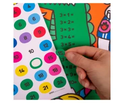 Poster XL Omy School Tablas de Multiplicar + Pegatinas