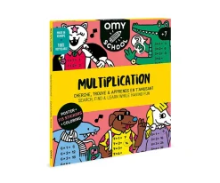 Poster XL Omy School Tablas de Multiplicar + Pegatinas