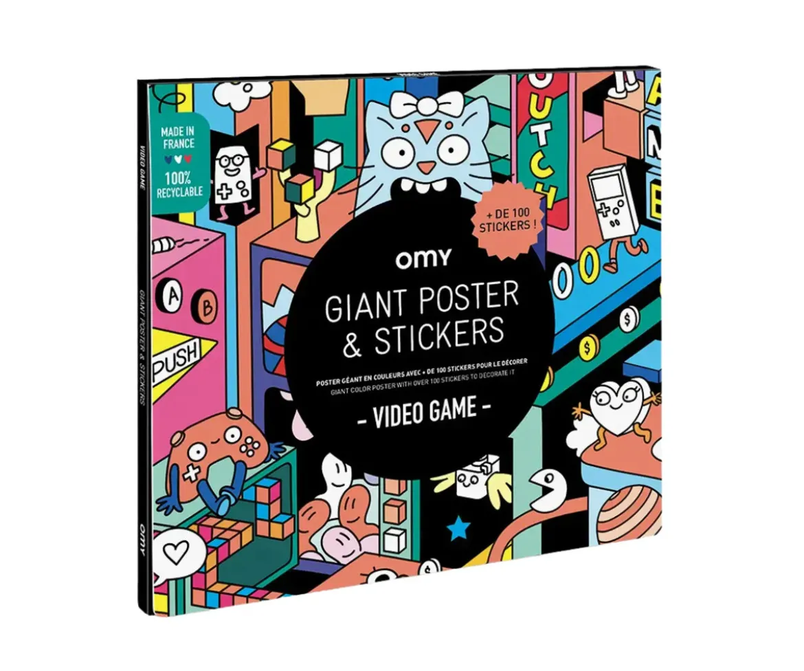 Poster XL Omy Video Game + Pegatinas