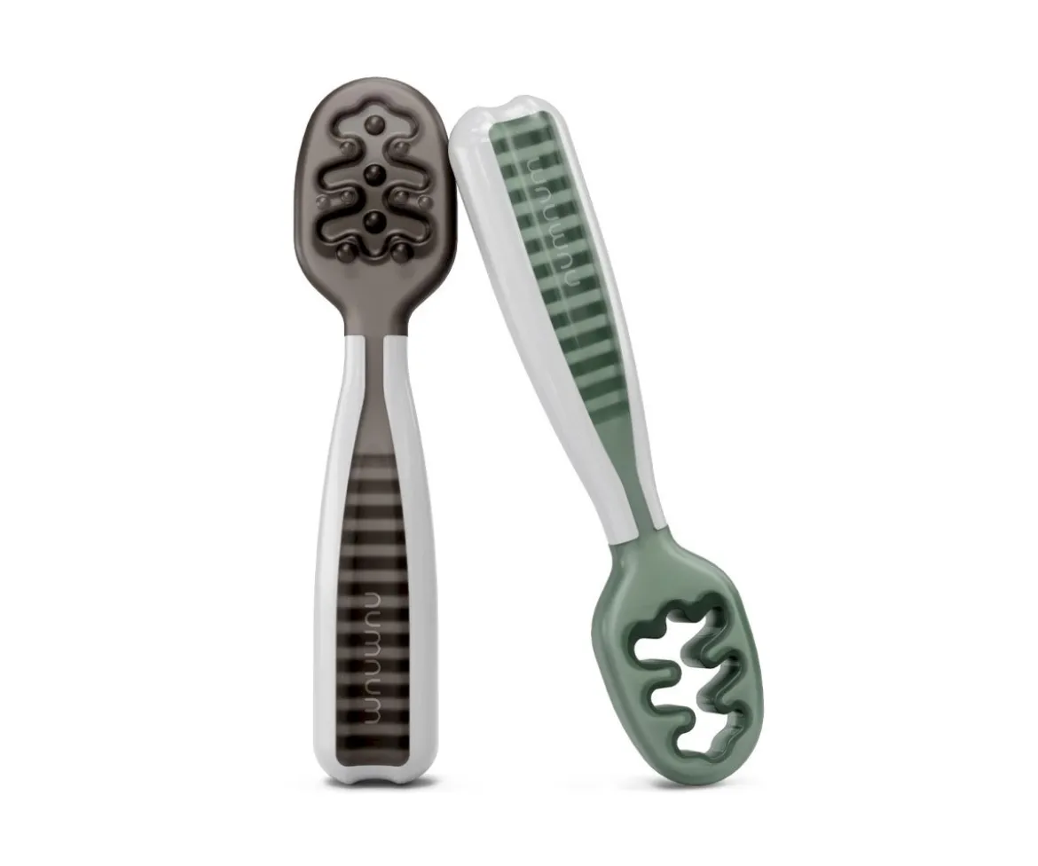2 Pre-Cucharas Num Num Verde/Gris