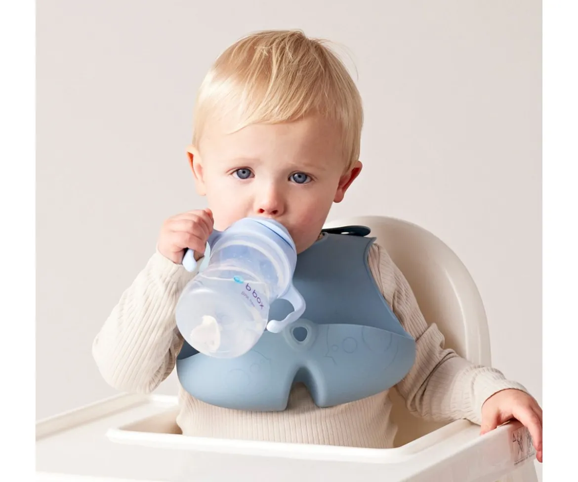 PROMO Babero y Plato Ocean + Taza con Pajita Sage