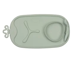 PROMO Bandeja Silicona Roll & Go con Cuchara + Taza con Pajita Sage