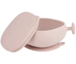 PROMO Plato y Cuenco de Silicona BLush + Taza con Pajita Sage