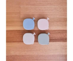 PROMO Plato y Cuenco de Silicona BLush + Taza con Pajita Sage