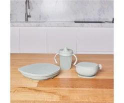 PROMO Plato y Cuenco de Silicona + Taza con Pajita Sage