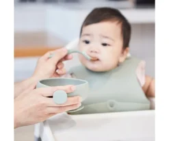 PROMO Plato y Cuenco de Silicona + Taza con Pajita Sage
