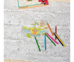 Póster para Colorear con Lápices Baby Dinos