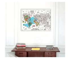 Póster XL Omy Atlas para Colorear