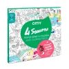 Póster XL Omy 4 Estaciones para Colorear+Pinturas