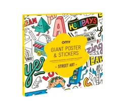 Póster XL Omy + Pegatinas Street Art