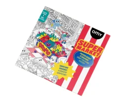 Póster XL OMY Supermarket para Colorear
